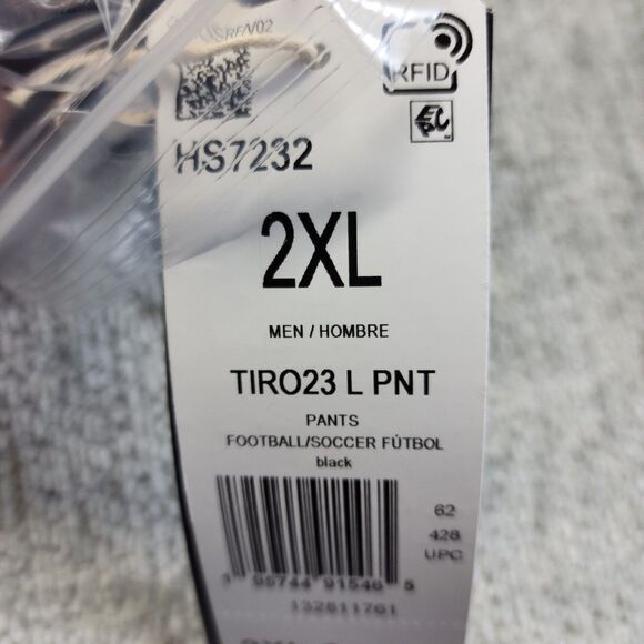 Adidas Tiro 23 League Pants Mens Sz 2XL Black Football Soccer Tapered - Picture 2 of 7